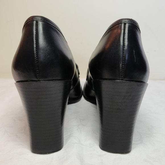 Principles black high heel loafers - Picture 7 of 10